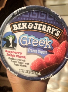 Ben & Jerry's Greek Frozen Yogurt: Raspberry with Fudge Chunks